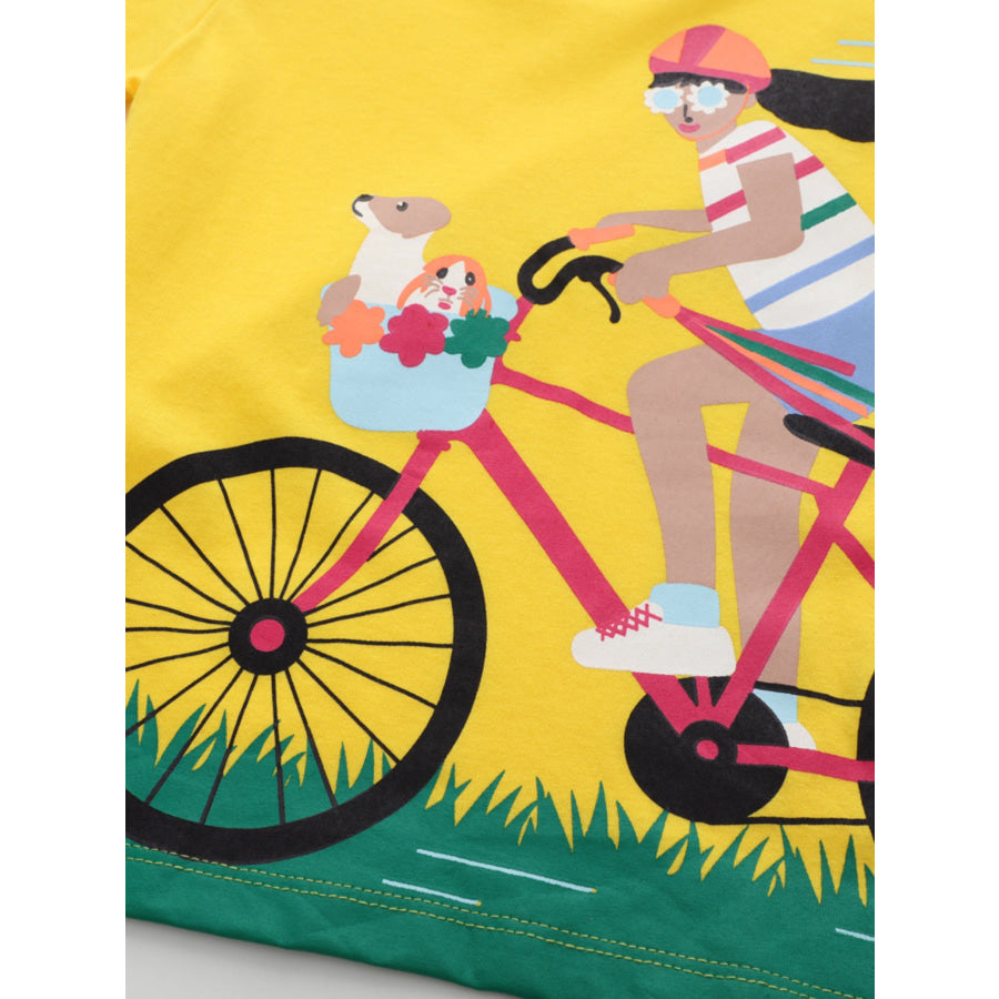 Children’s Bicycle Graphic Short Sleeve T-Shirt Apparel and Accessories