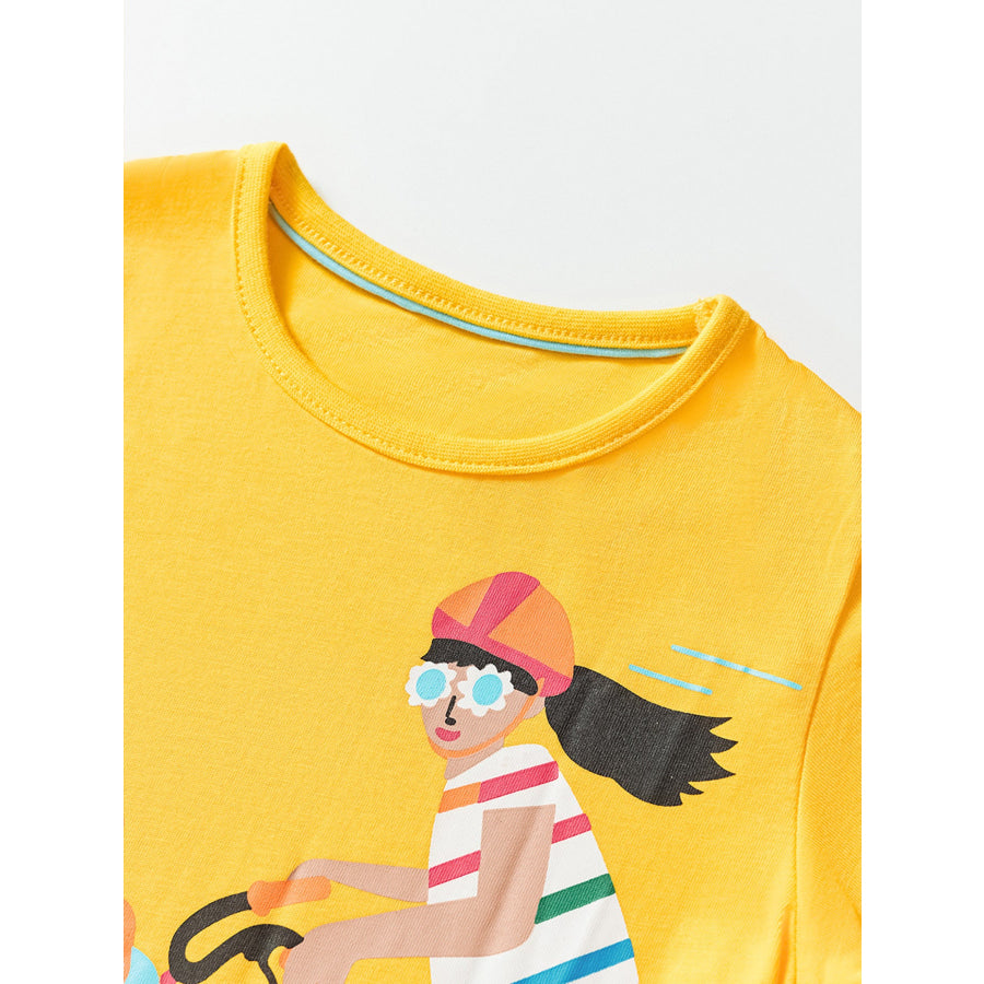 Children’s Bicycle Graphic Short Sleeve T-Shirt Apparel and Accessories