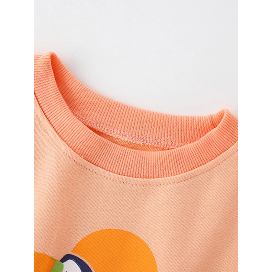Children’s Bird Graphic Crew Neck Sweatshirt Apparel and Accessories