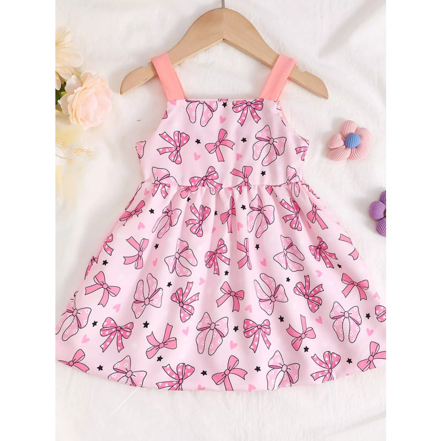 Children’s Bow Front Printed Dress Apparel and Accessories