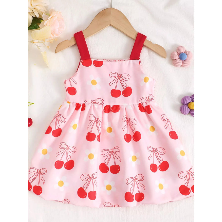 Children’s Bow Front Printed Dress Apparel and Accessories