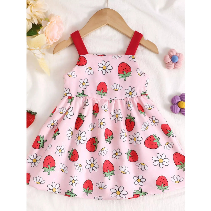 Children’s Bow Front Printed Dress Apparel and Accessories