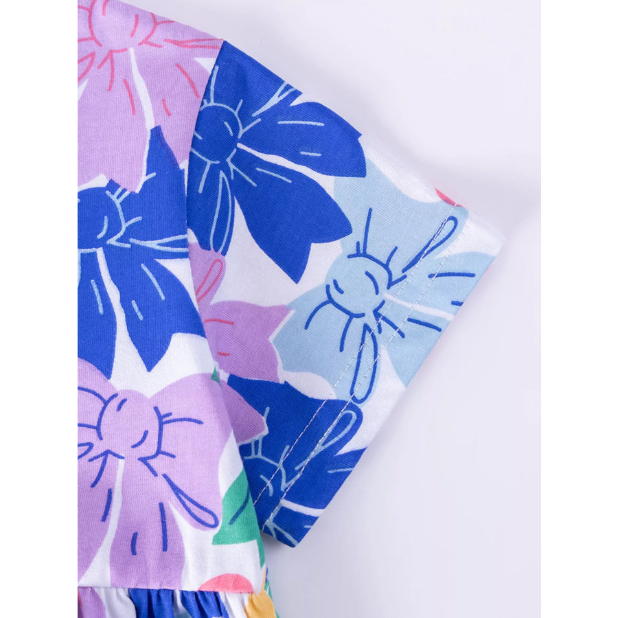 Children’s Bow Print Tiered Dress Apparel and Accessories