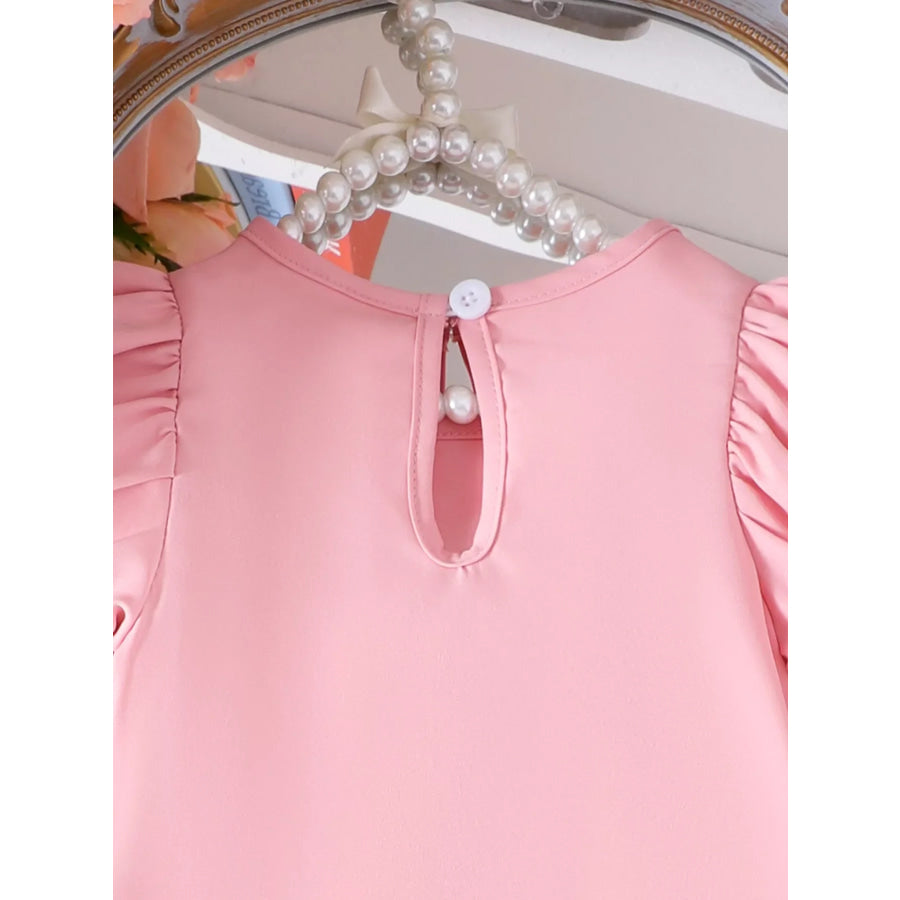 Children’s Bow Puff Sleeve Dress Apparel and Accessories