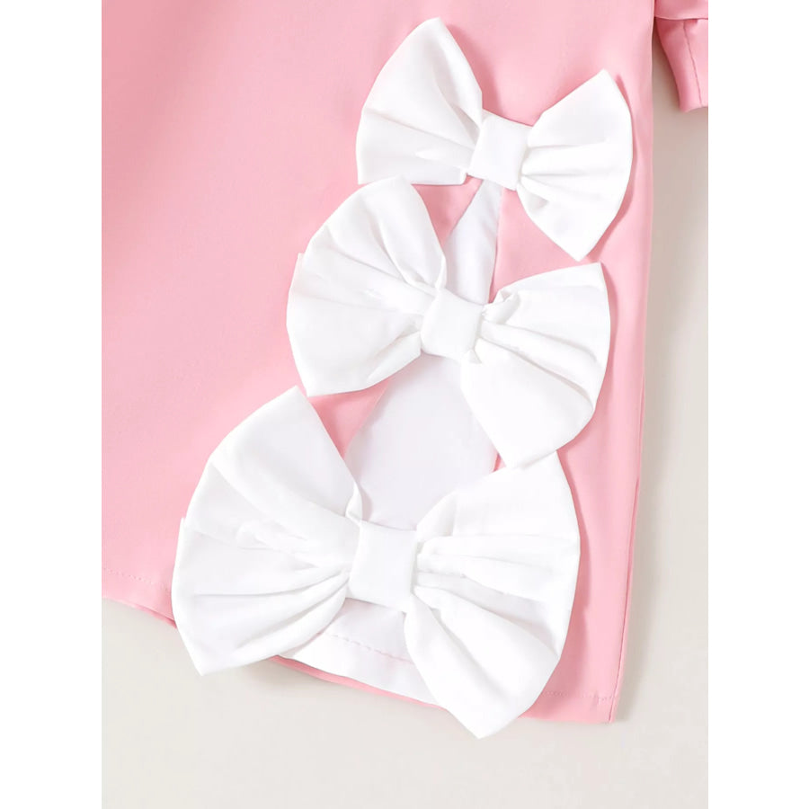 Children’s Bow Puff Sleeve Dress Apparel and Accessories