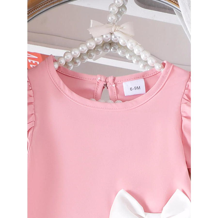 Children’s Bow Puff Sleeve Dress Apparel and Accessories