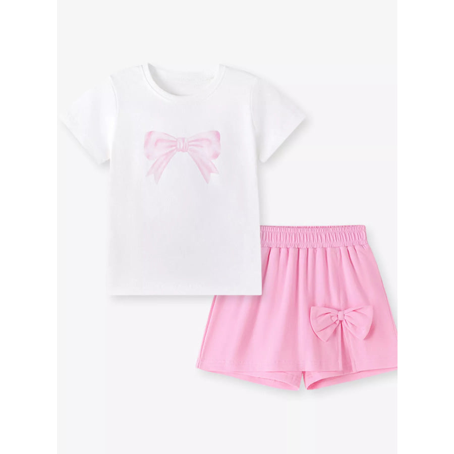 Children’s Bow T-Shirt & Shorts Set Apparel and Accessories