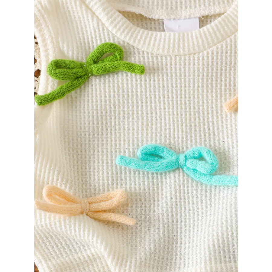 Children’s Bow Tank and Denim Shorts Set Apparel and Accessories