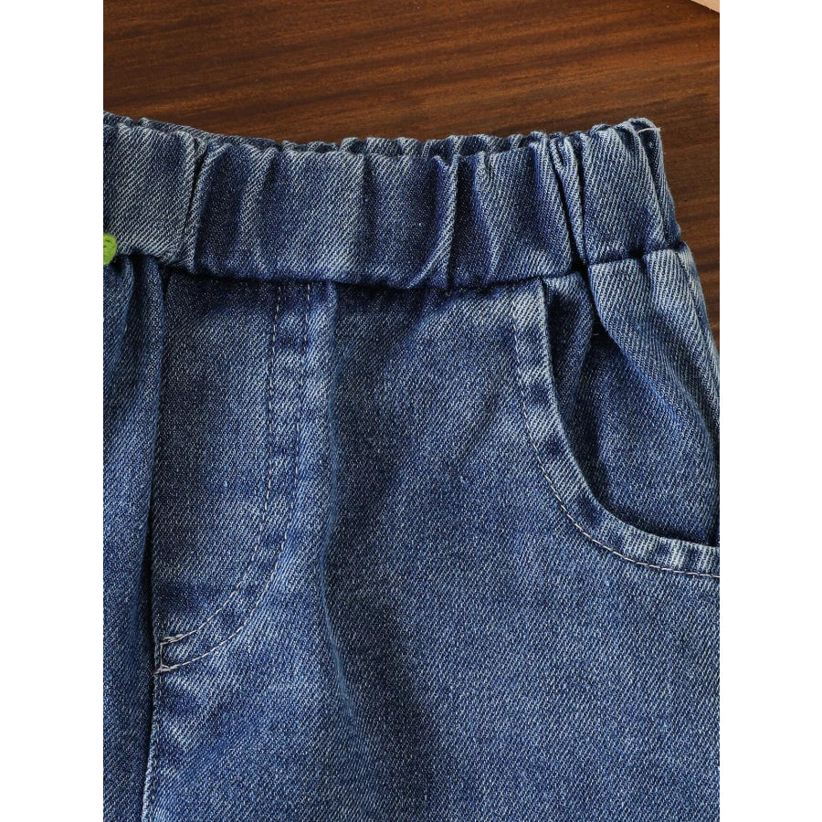 Children’s Bow Tank and Denim Shorts Set Apparel and Accessories