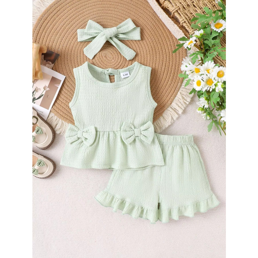 Children’s Bow Tank and Shorts Set Apparel and Accessories