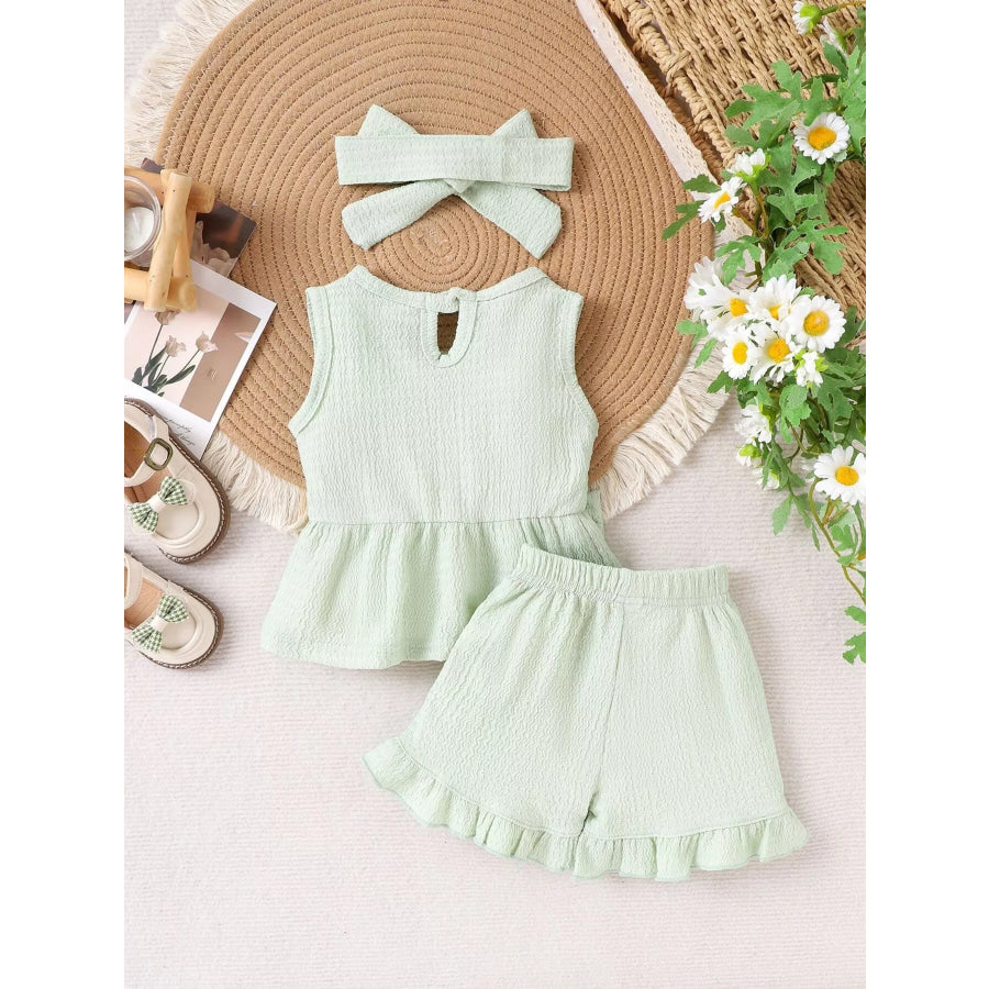 Children’s Bow Tank and Shorts Set Apparel and Accessories