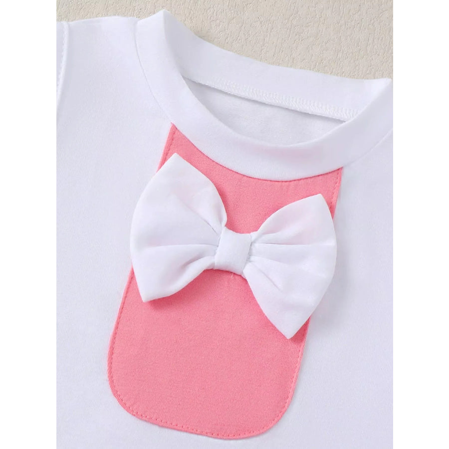 Children’s Bow Tank & Pleated Skirt Set White / 6-12M Apparel and Accessories