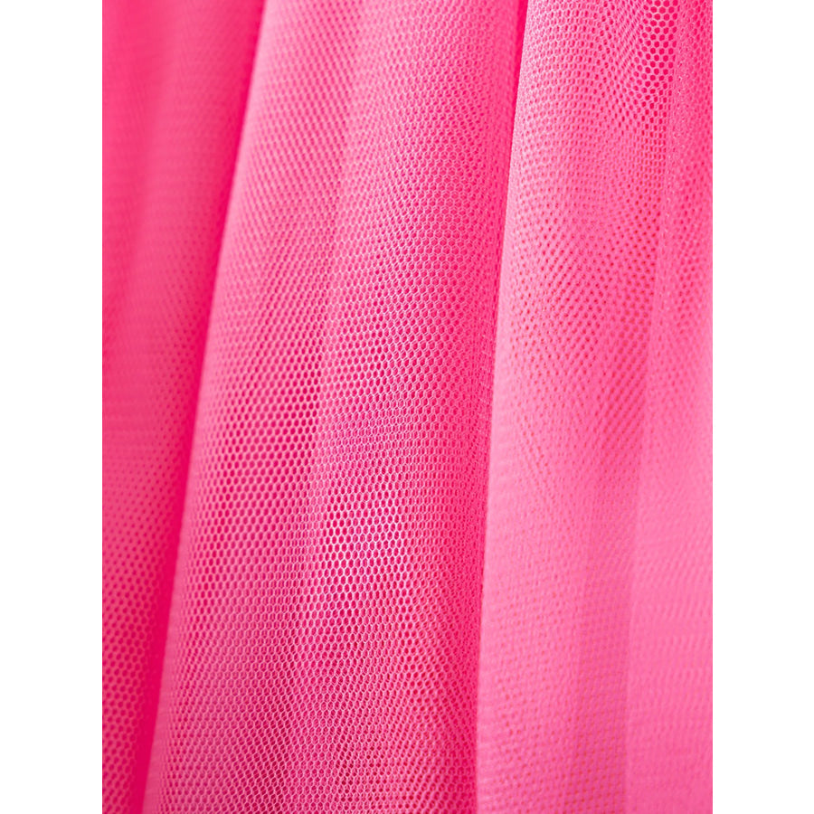 Children’s Bowknot Ruffle Sleeve Tulle Dress Apparel and Accessories