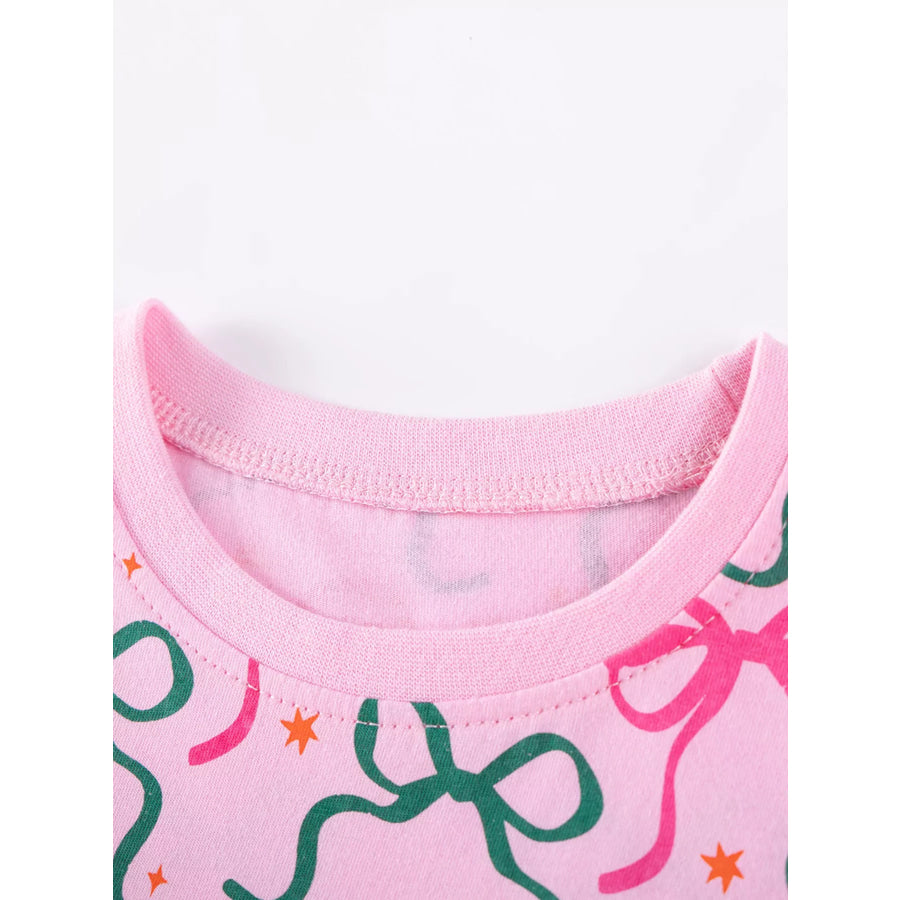 Children’s Bowknot Ruffle Sleeve Tulle Dress Apparel and Accessories
