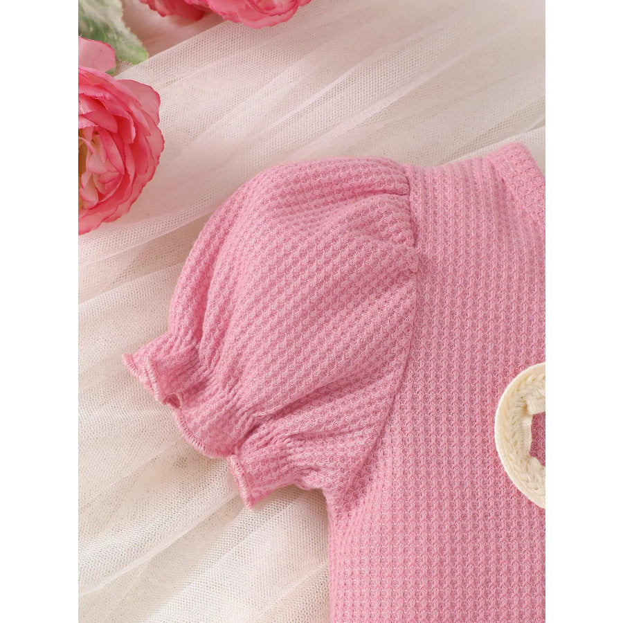 Children’s Bowknot Ruffle Trim Top and Shorts Set Apparel and Accessories