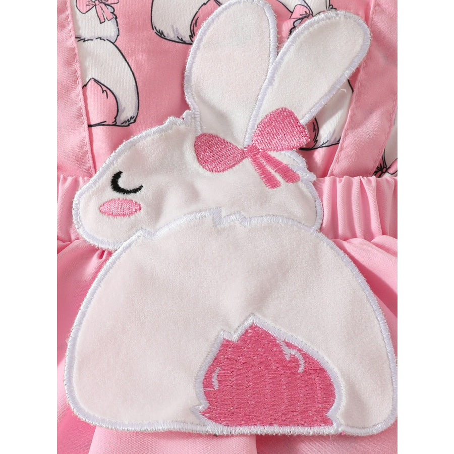 Children’s Bunny Applique Bodysuit Dress & Headband Set Apparel and Accessories