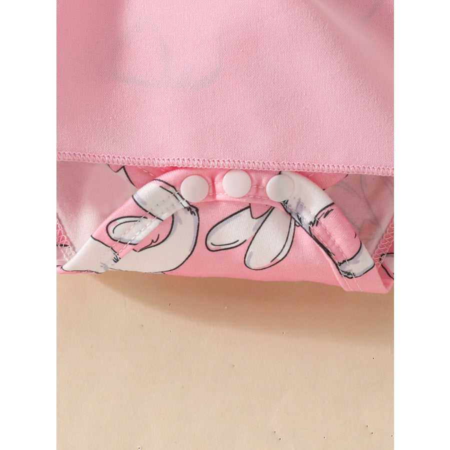 Children’s Bunny Applique Bodysuit Dress & Headband Set Apparel and Accessories