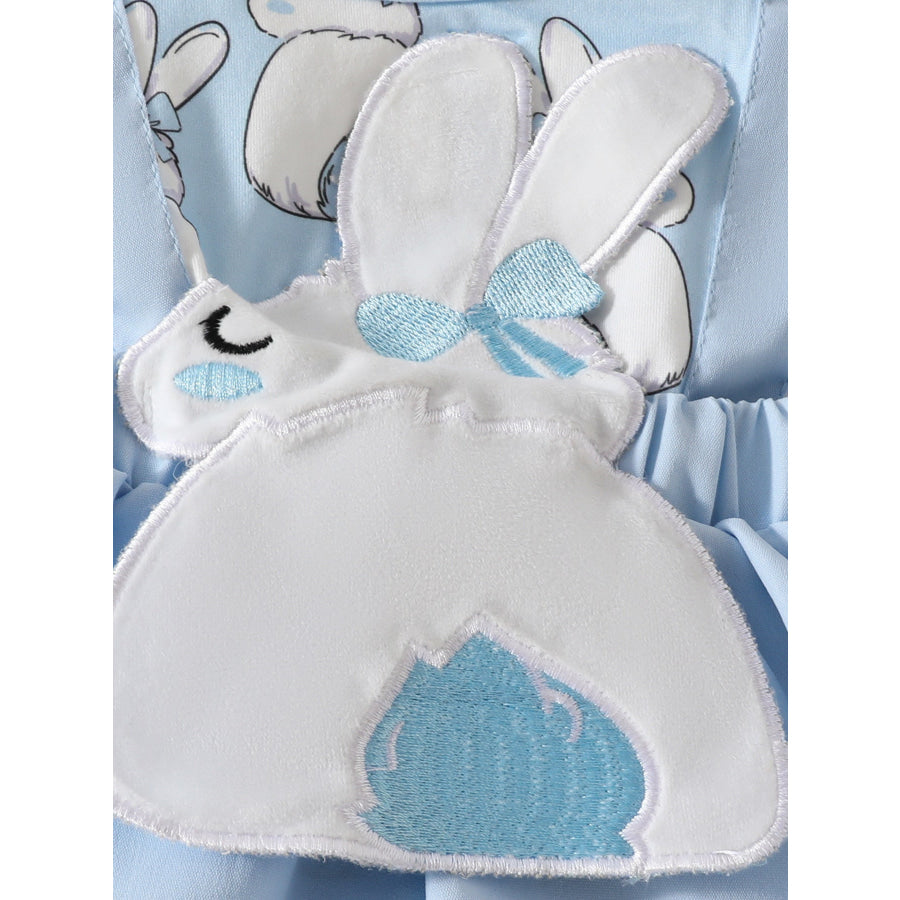 Children’s Bunny Applique Bodysuit Dress & Headband Set Apparel and Accessories