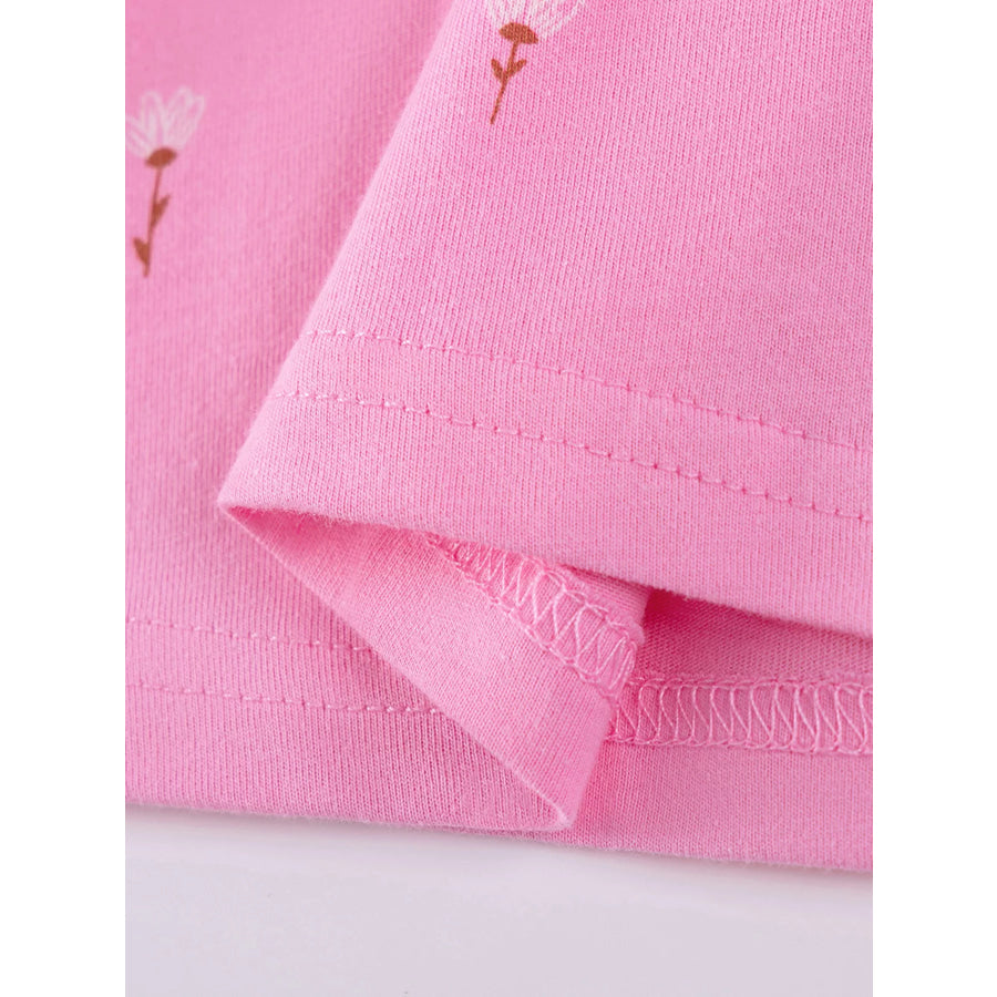 Children’s Bunny Applique Casual Dress Apparel and Accessories