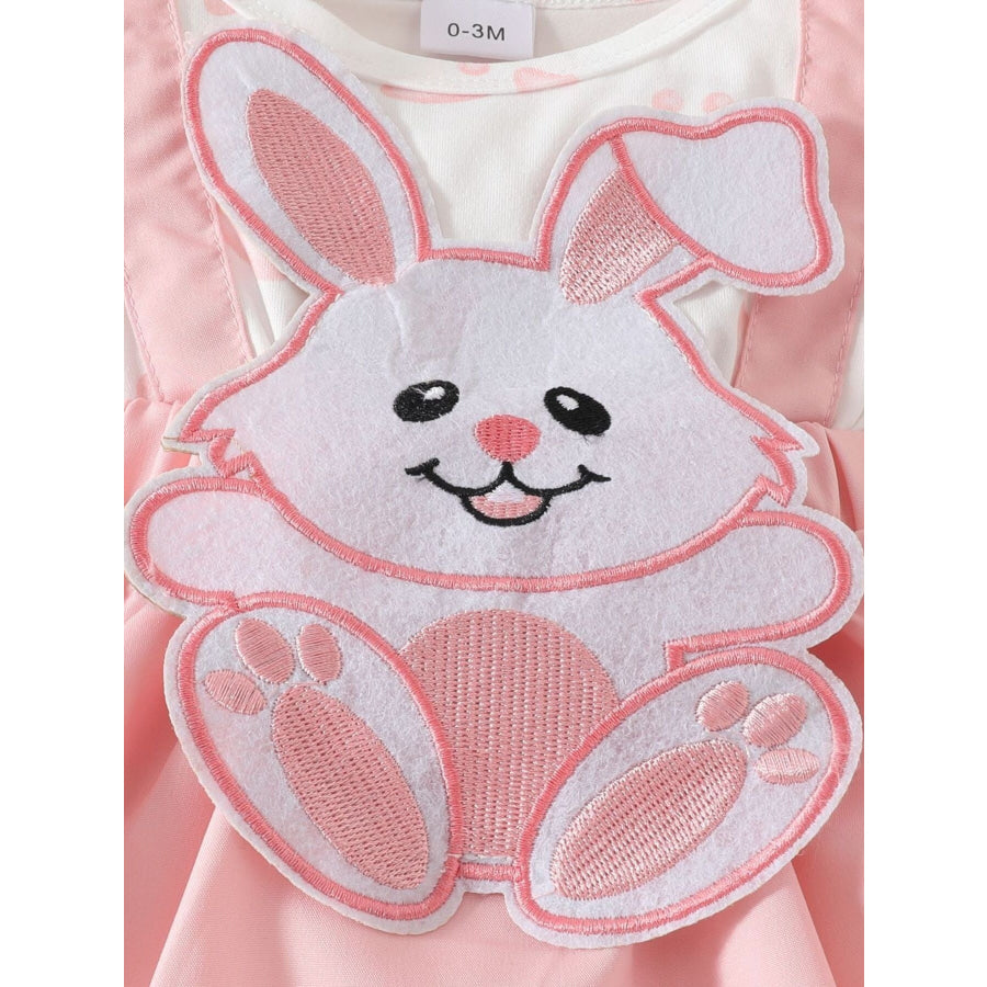 Children’s Bunny Applique Dress & Headband Set Apparel and Accessories