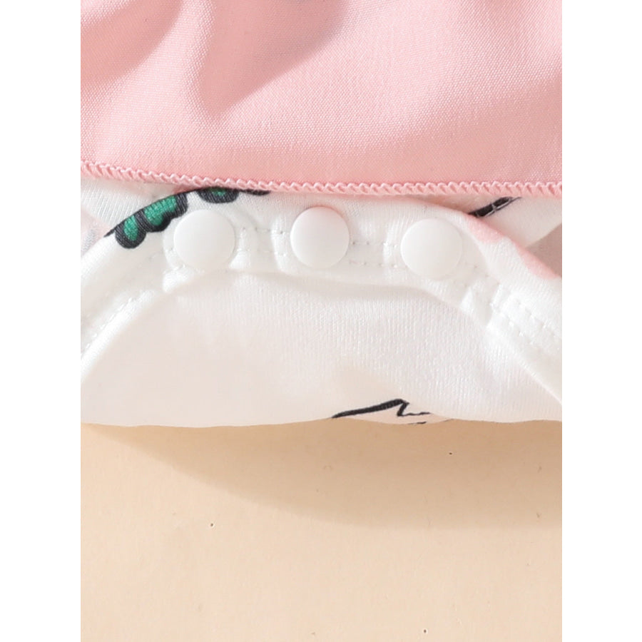 Children’s Bunny Applique Short Sleeve Dress Apparel and Accessories