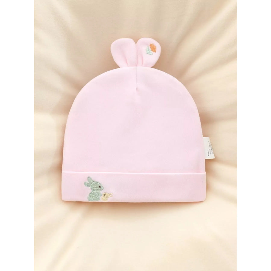 Children’s Bunny Ears Embroidered Hat Yellow / One Size Apparel and Accessories