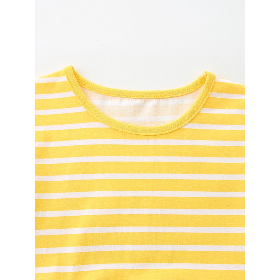 Children’s Bunny & Floral Striped Tulle Dress Apparel and Accessories