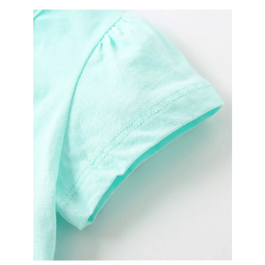 Children’s Bunny Graphic Ruffle Hem T-Shirt Apparel and Accessories