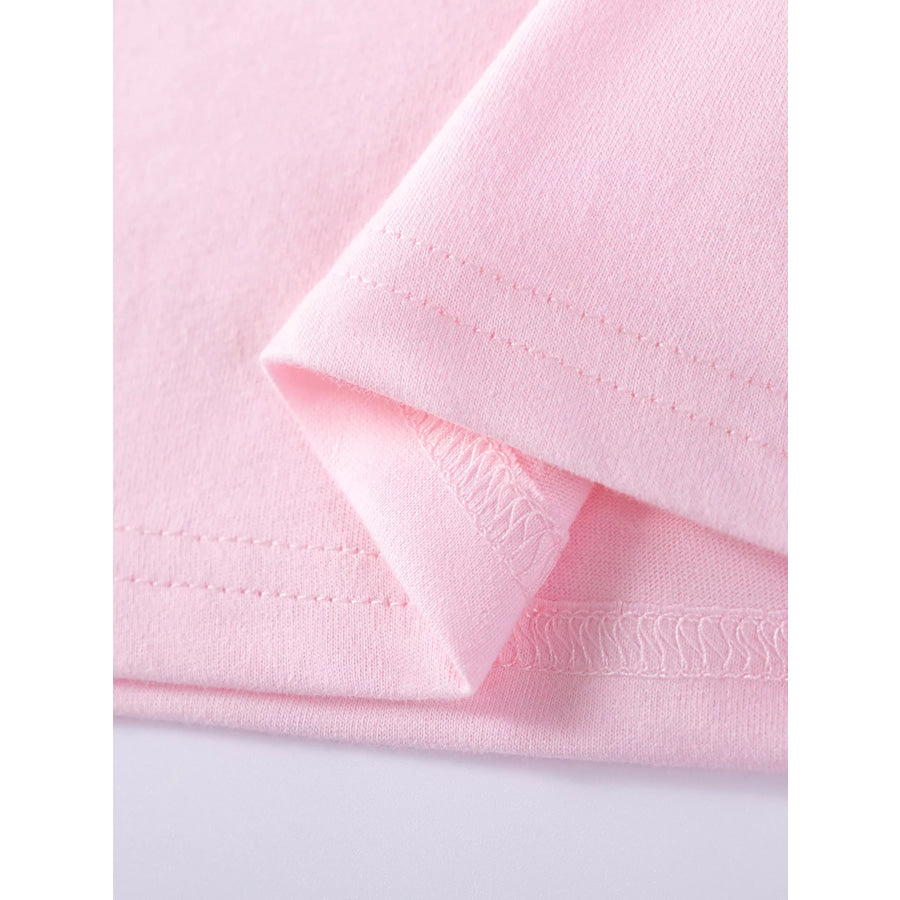 Children’s Bunny Graphic Ruffle Sleeve T-Shirt Apparel and Accessories