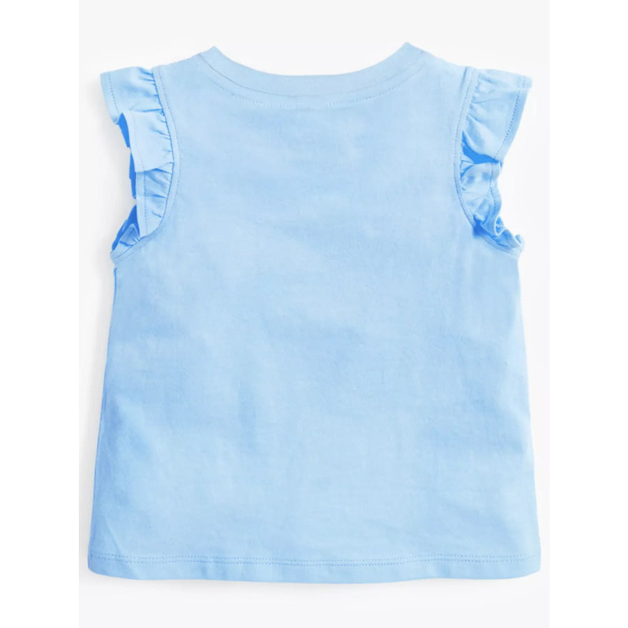 Children’s Bunny Graphic Ruffled Top Apparel and Accessories