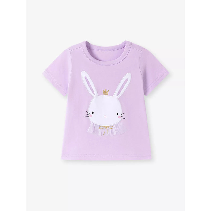 Children’s Bunny Graphic Short Sleeve T-Shirt Apparel and Accessories