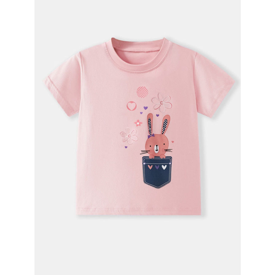 Children’s Bunny Graphic Short Sleeve Tee Apparel and Accessories