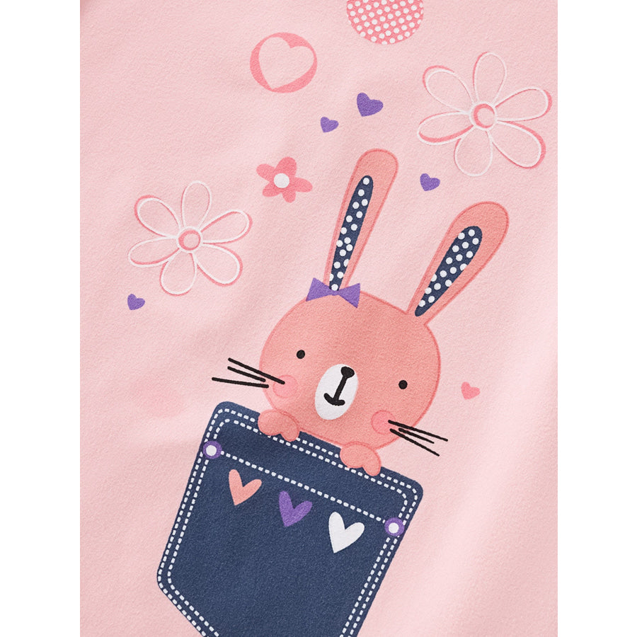Children’s Bunny Graphic Short Sleeve Tee Apparel and Accessories