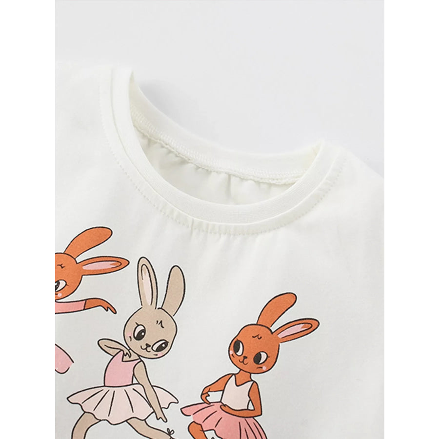 Children’s Bunny Graphic Tulle Dress Apparel and Accessories