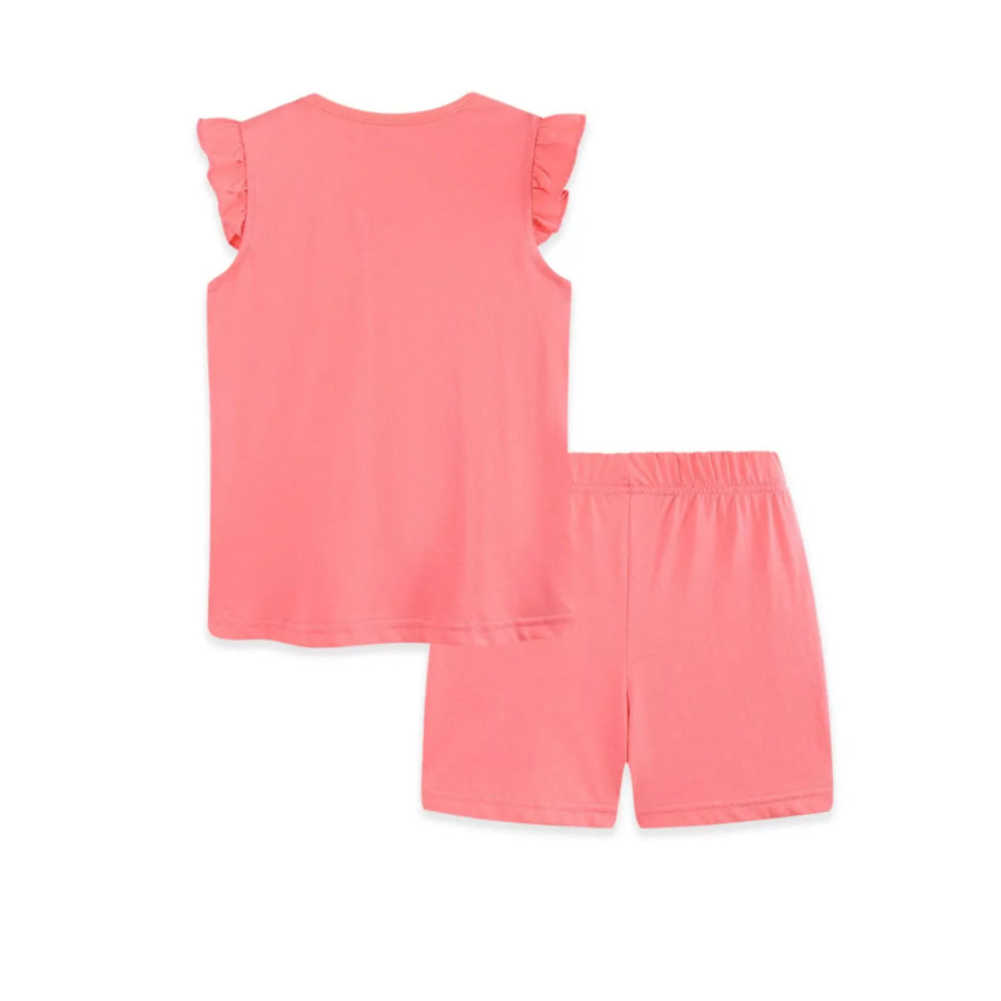Children’s Bunny Heart Print Top and Shorts Set Apparel and Accessories