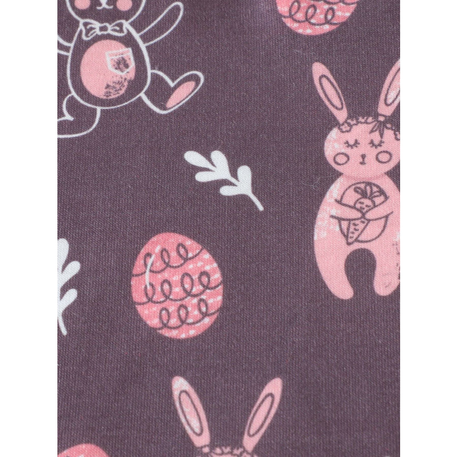 Children’s Bunny Print Short Sleeve Shirt Apparel and Accessories