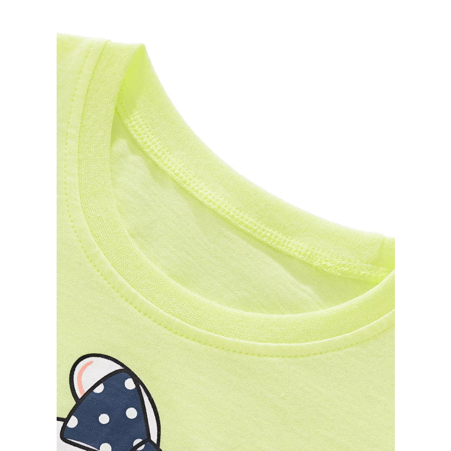 Children’s Bunny Riding Bicycle Graphic T-Shirt Apparel and Accessories