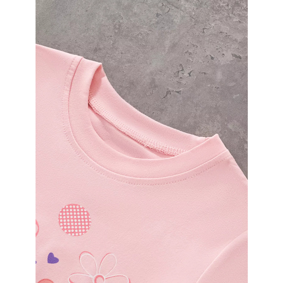 Children’s Bunny Round Neck T-Shirt Apparel and Accessories