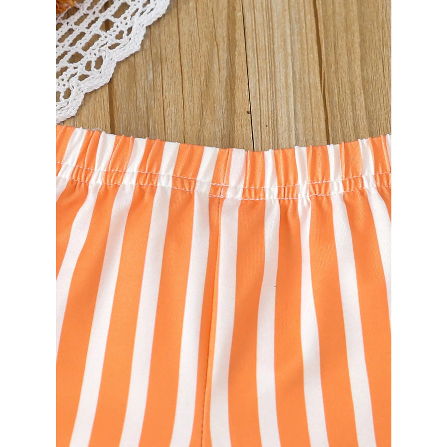 Children’s Bunny Round Neck Tee and Pants Set Apparel and Accessories