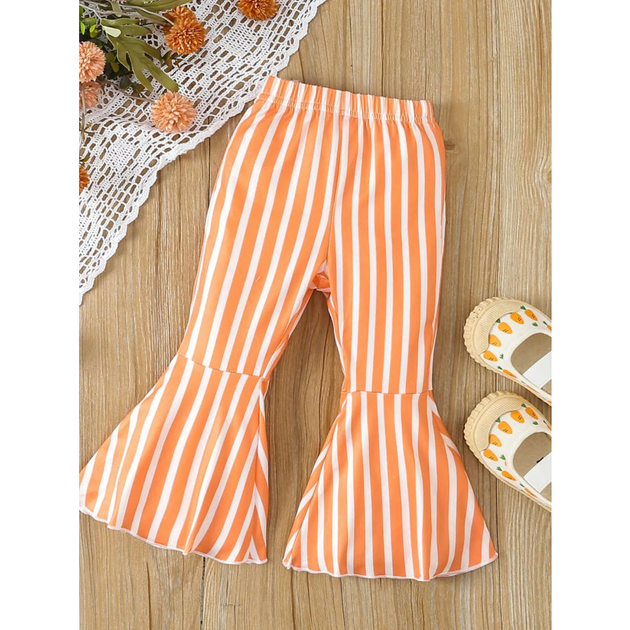 Children’s Bunny Round Neck Tee and Pants Set Apparel and Accessories