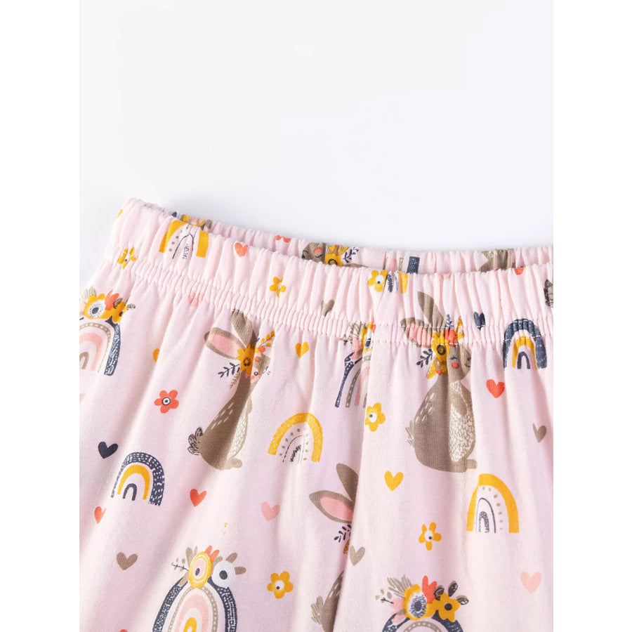 Children’s Bunny Ruffle Sleeve Tank and Shorts Set Apparel and Accessories
