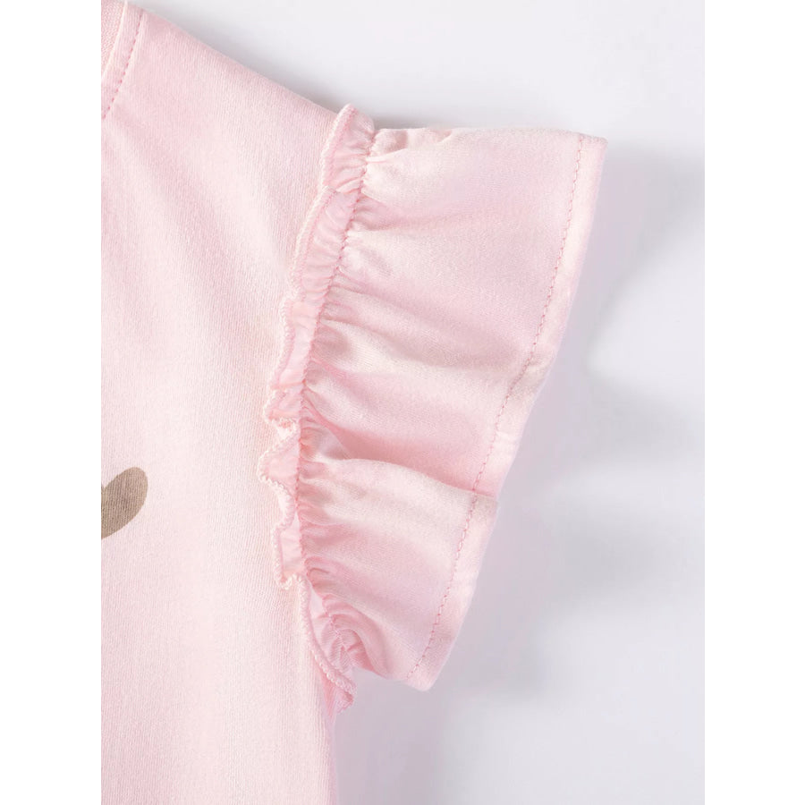 Children’s Bunny Ruffle Sleeve Tank and Shorts Set Apparel and Accessories
