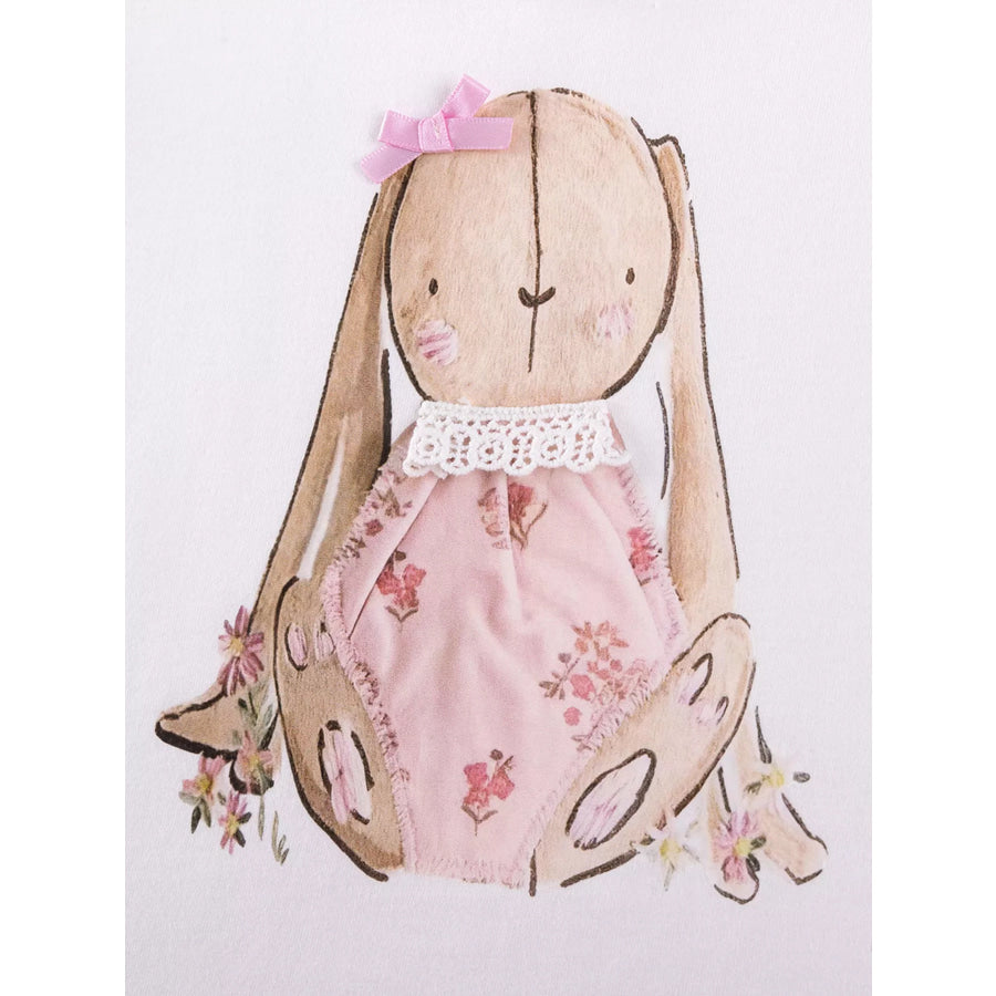 Children’s Bunny Short Sleeve Tee and Shorts Set Apparel and Accessories