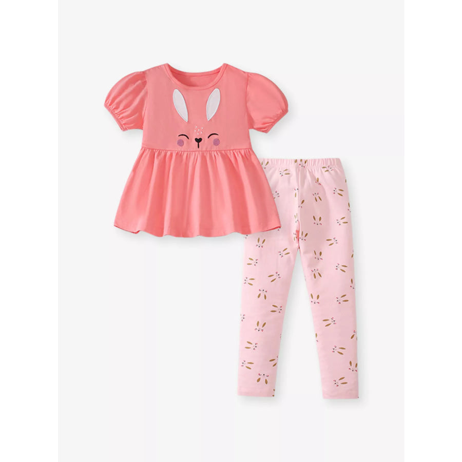 Children’s Bunny Top and Leggings Set Apparel and Accessories