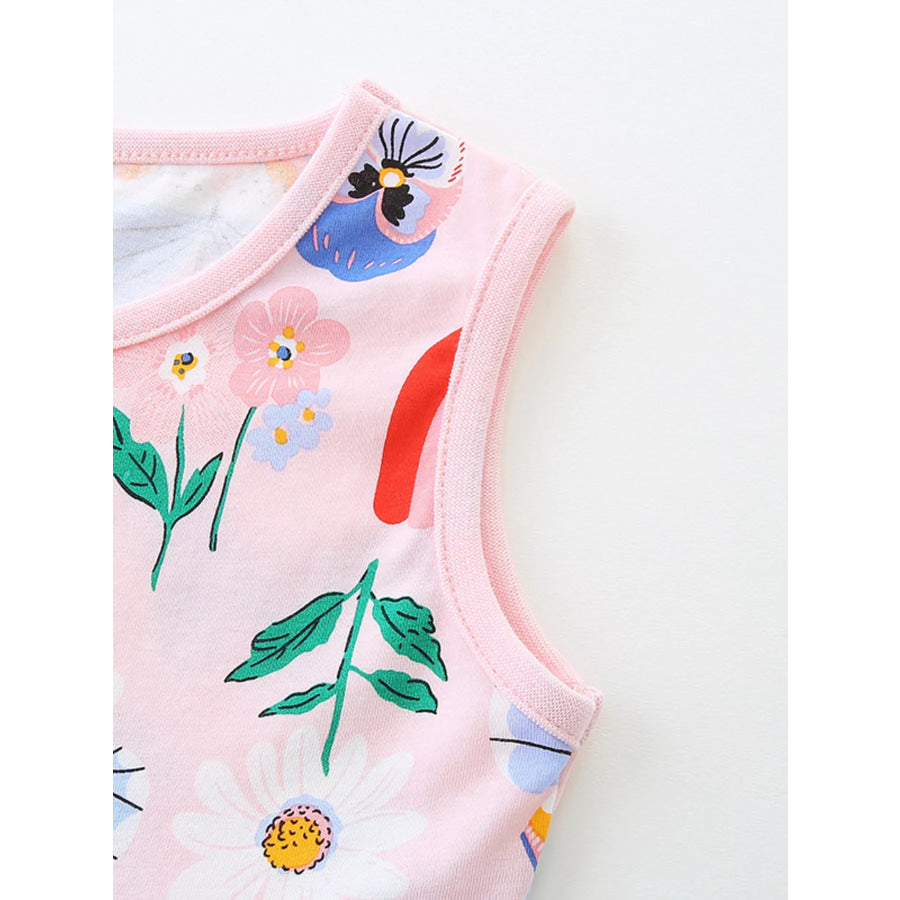 Children’s Butterfly and Rainbow Print Sleeveless Dress Apparel and Accessories