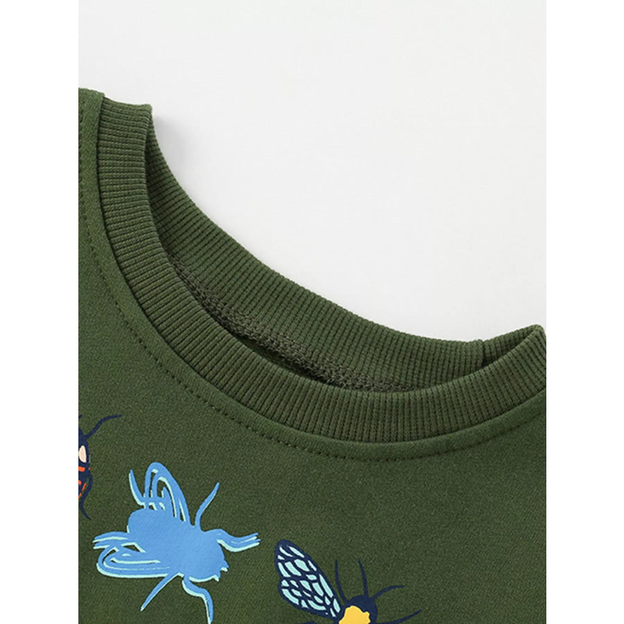 Children’s Butterfly Crew Neck Sweatshirt Apparel and Accessories