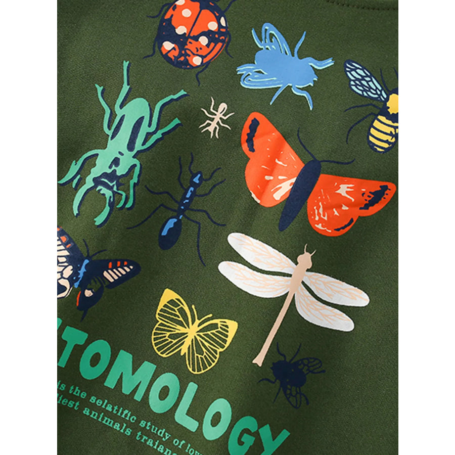 Children’s Butterfly Crew Neck Sweatshirt Apparel and Accessories