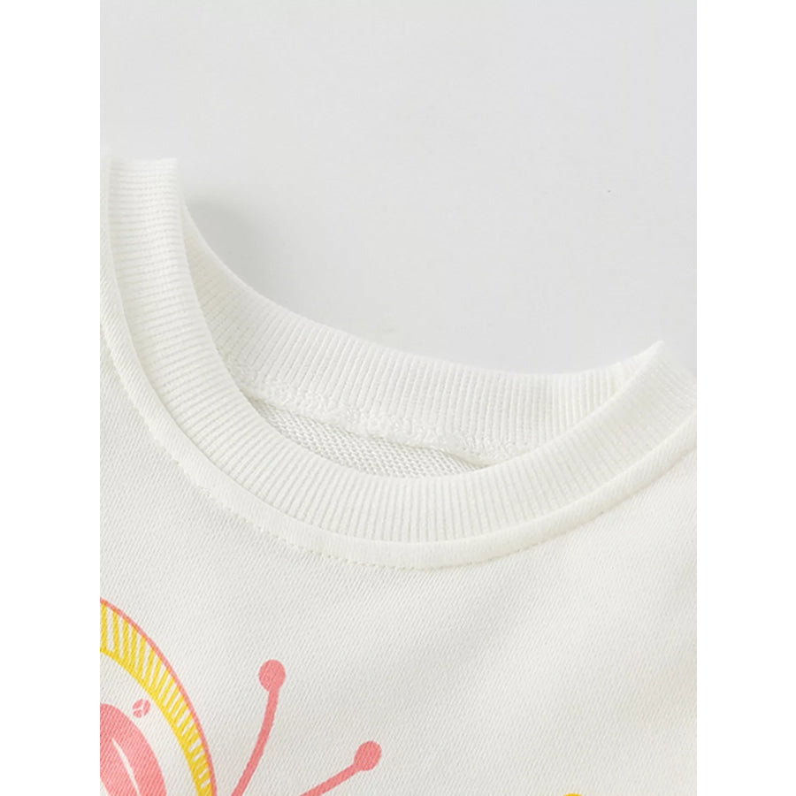 Children’s Butterfly Graphic Crew Neck Sweatshirt Apparel and Accessories