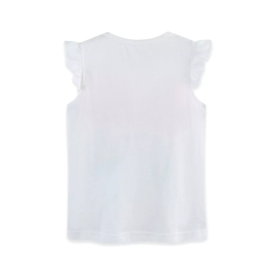 Children’s Butterfly Graphic Ruffle Sleeve T-Shirt Apparel and Accessories
