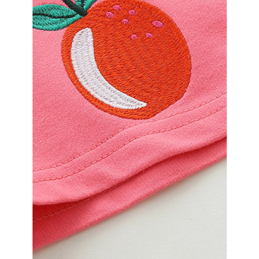 Children’s Butterfly Graphic Tee & Fruit Print Shorts Set Apparel and Accessories